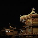 Pagoda at night
